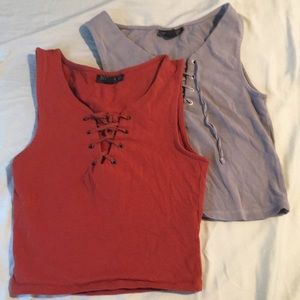 2 Crop Tank tops for 1, XS 0
